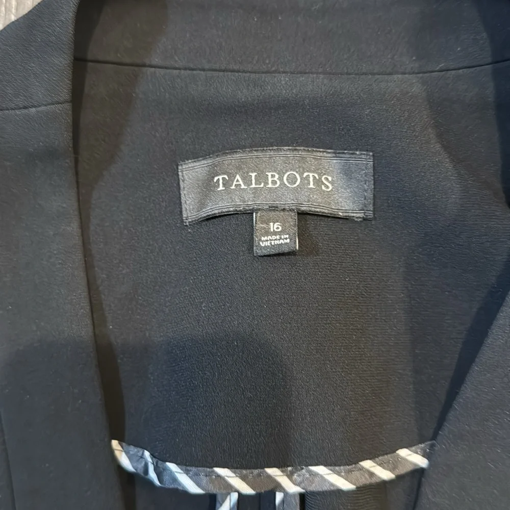 talbots women’s black suit blazer - Picture 2 of 5